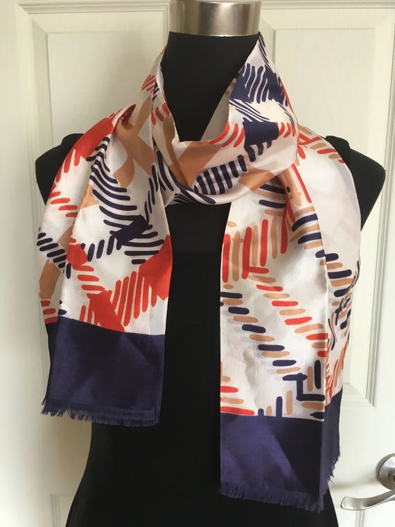 Vintage 1970s Abstract Pattern Twill Reversible S… - image 4