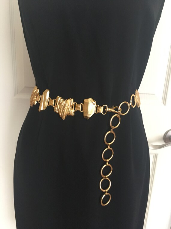 Chunky Brutalist Modernist Abstract Golden Nugget… - image 3