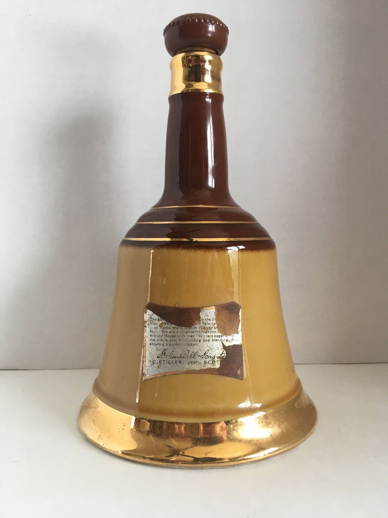 Vintage Bell's Old Scotch Whisky Decanter Tan an Cream - Etsy
