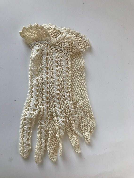 Vintage Lace Gloves Opera Gloves Ballroom Gloves … - image 2