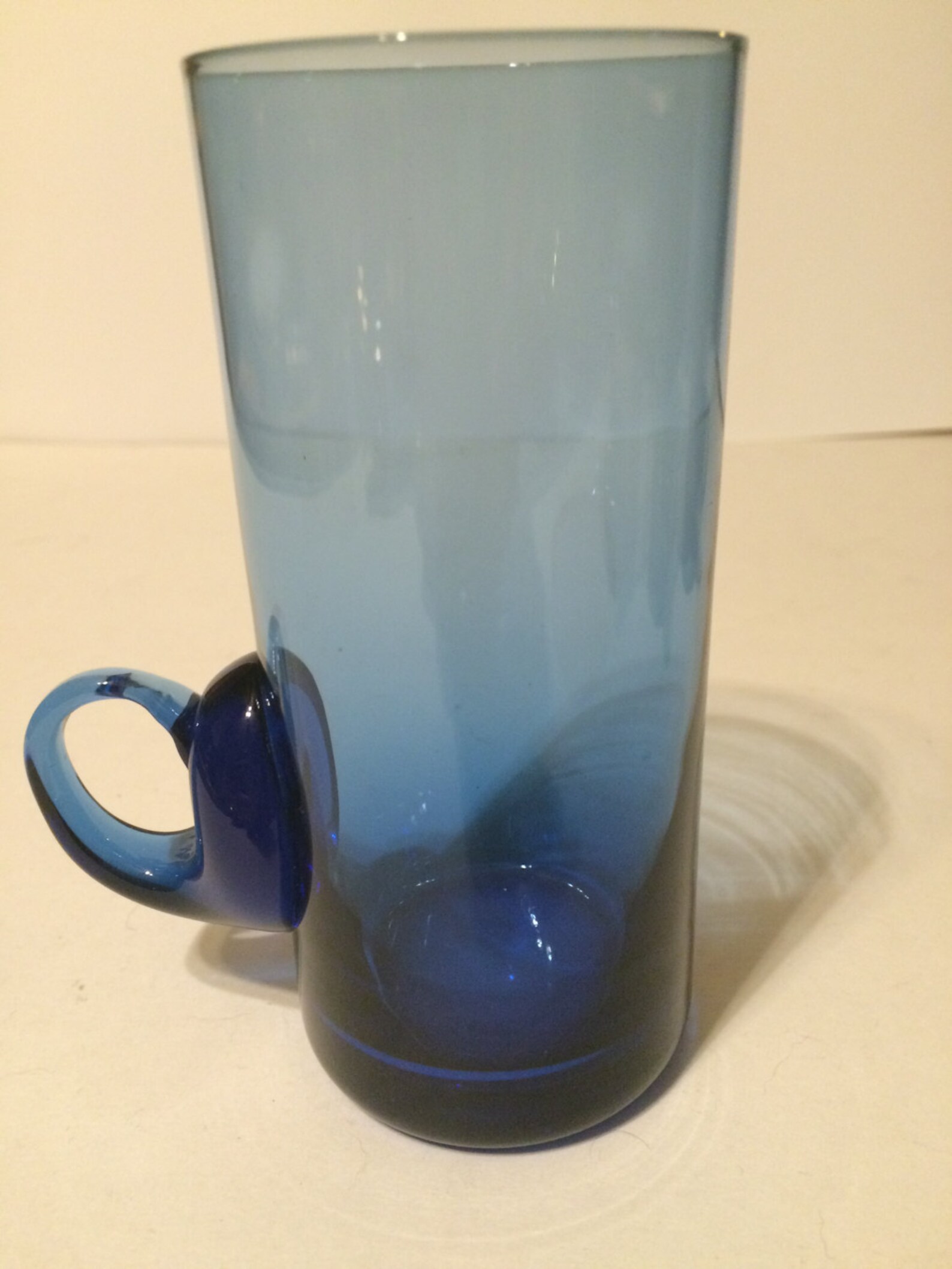 Set of 6 Hand Blown Glass Cordial Glasses With Applied Handles Etsy