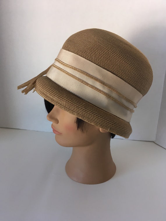 Vintage 1920's Art Deco Cloche Great Gatsby Hat, … - image 2