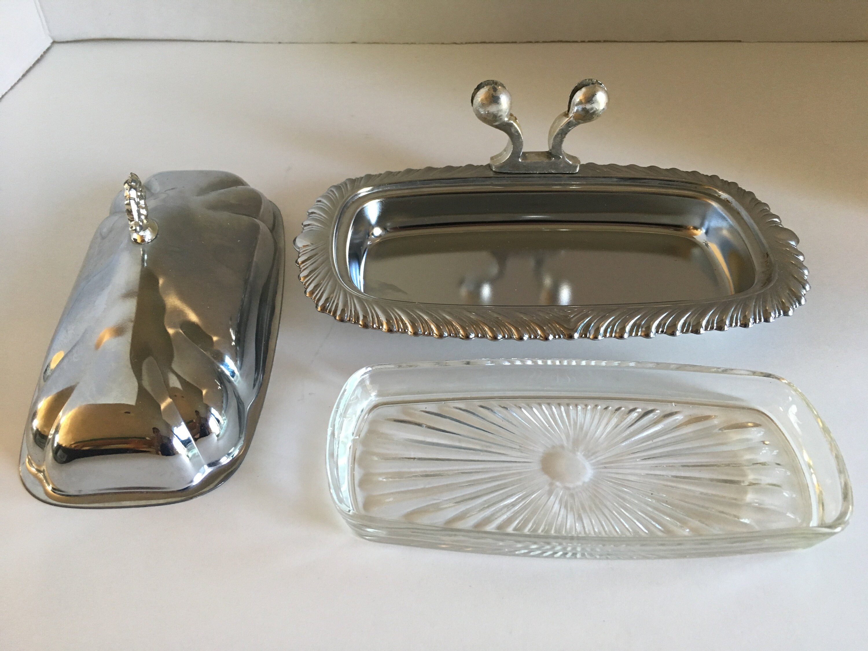 Sheltonware Chrome Butter Dish With Knife Rest Made in U.S.A. Etsy