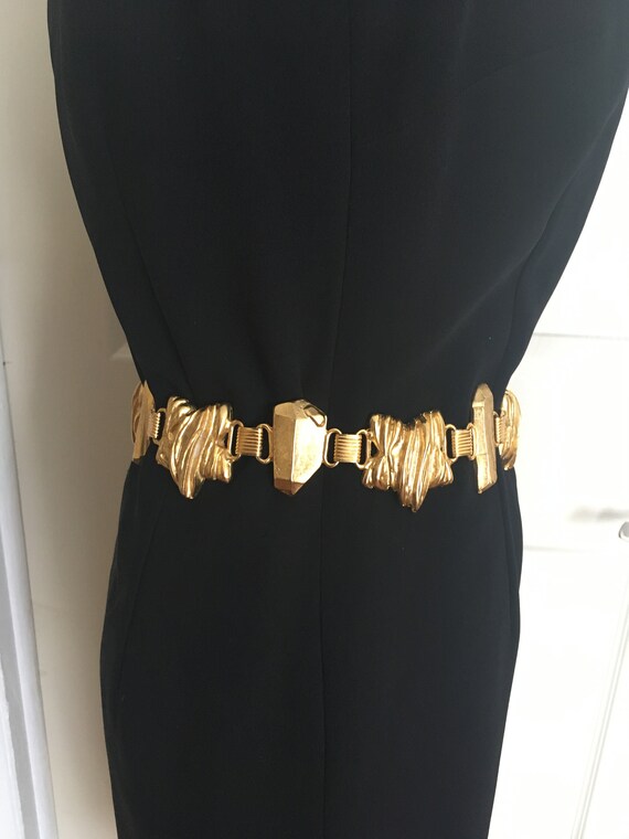 Chunky Brutalist Modernist Abstract Golden Nugget… - image 5