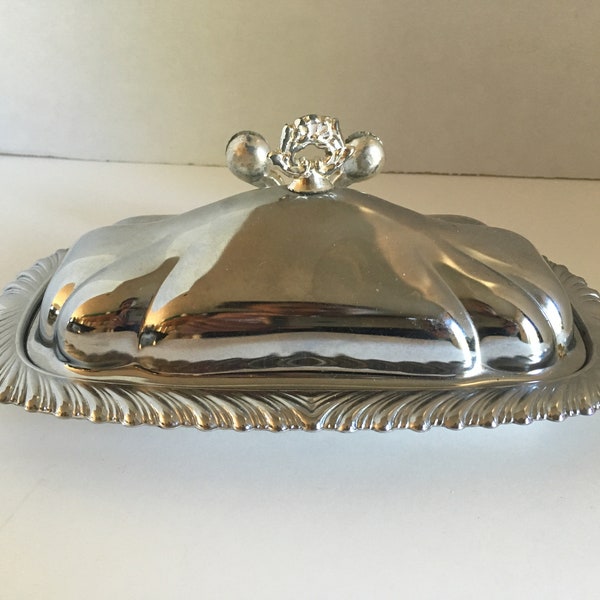 Chrome Butter Dish Etsy