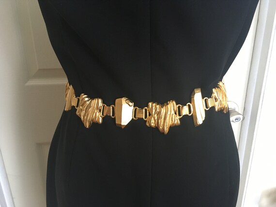 Chunky Brutalist Modernist Abstract Golden Nugget… - image 4