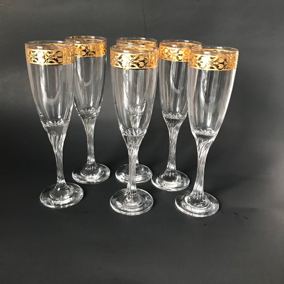 Buy Clear Nova Flute Glasses Set of 4 Champagne Saucers from Next USA