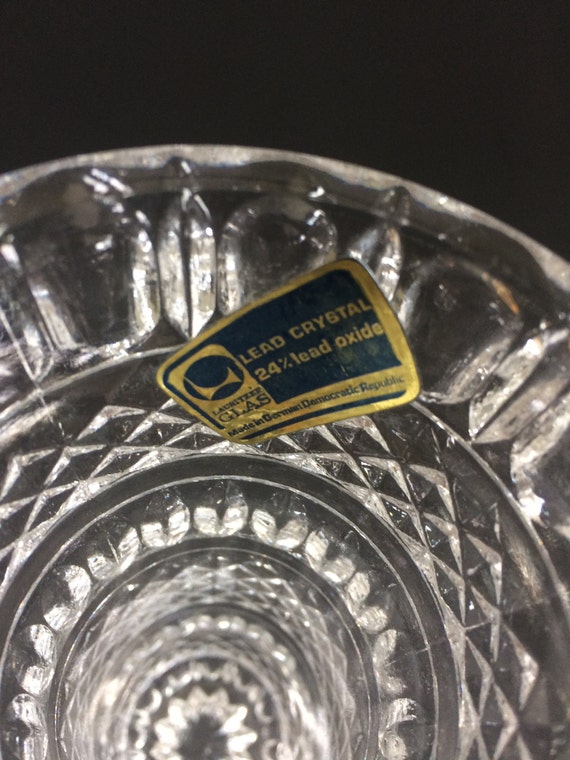 24% Lead Crystal Bud Vase by Lausitzer Glas - Made in the German