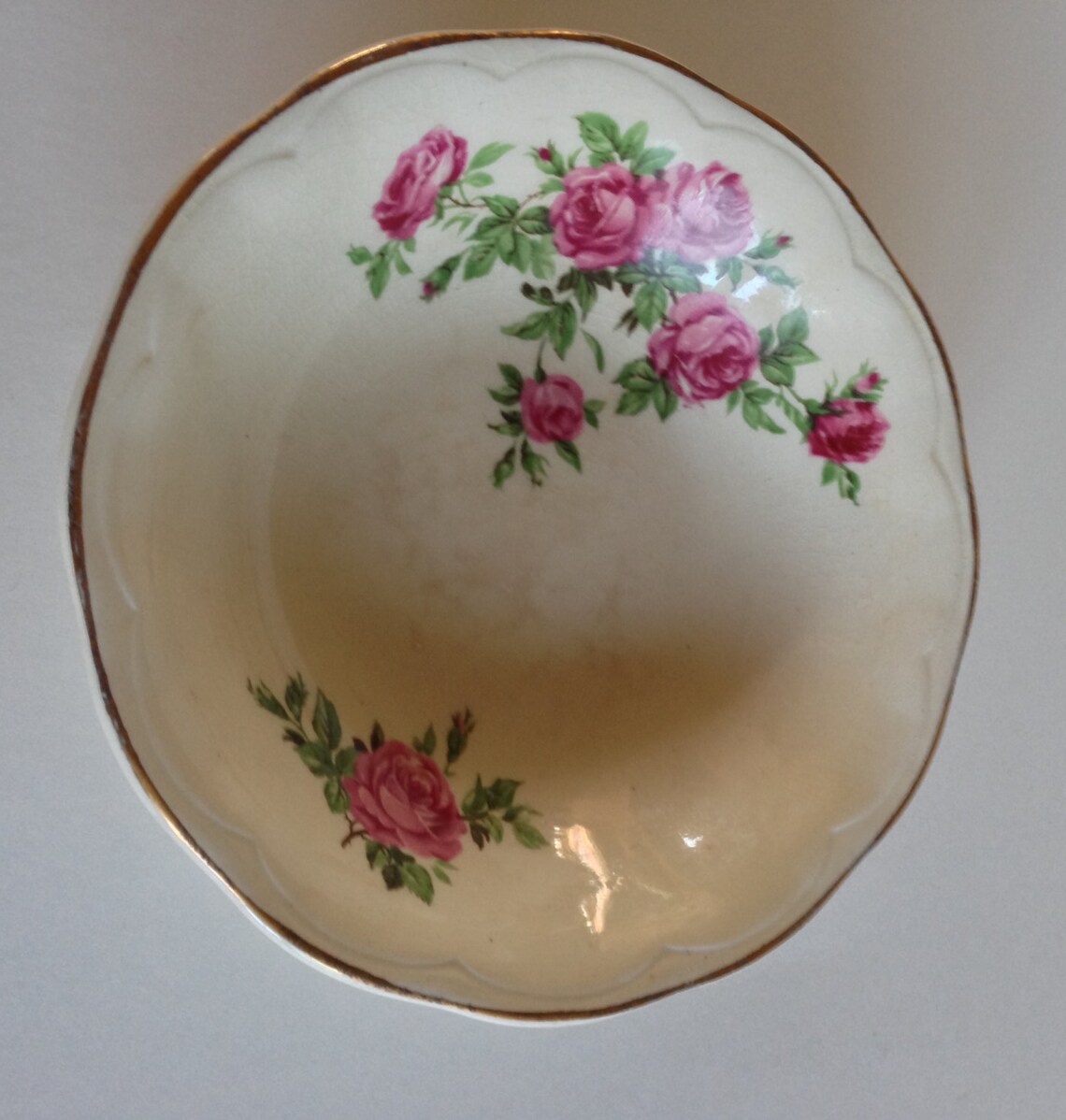 British Anchor Regency Festival Rose Pattern Pink Rose Design Berry ...