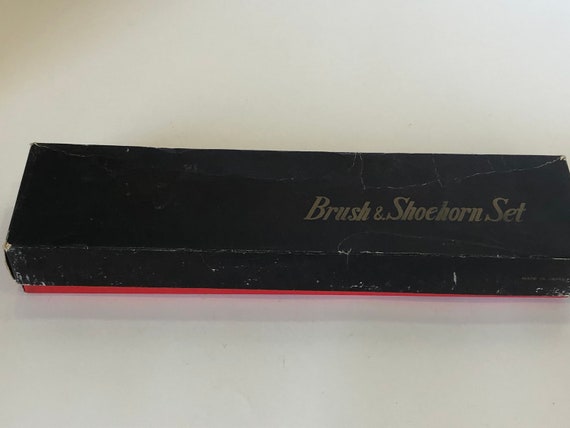 Vintage Horse Shaped Shoe Horn and Brush Set, Shoe Ac… - Gem