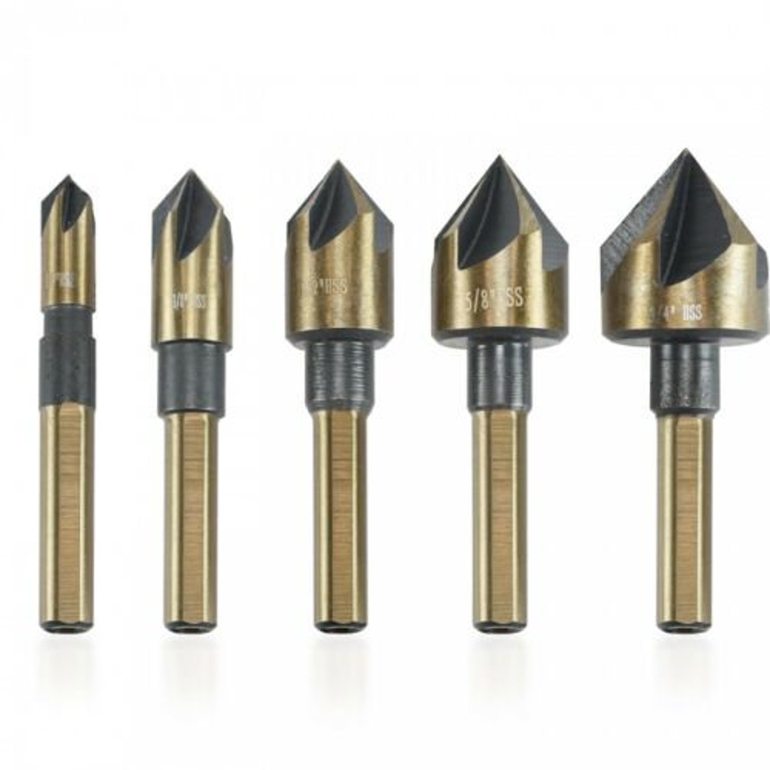 5pc Countersink Tool Bit Set Counter Sink for Steel Metal Wood Etsy