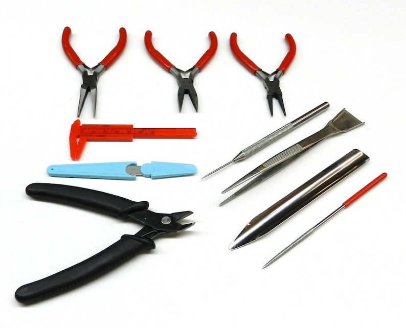Beading Tool Kit 10 Pc Set Bead & Jewelry Making Bead Work Tools