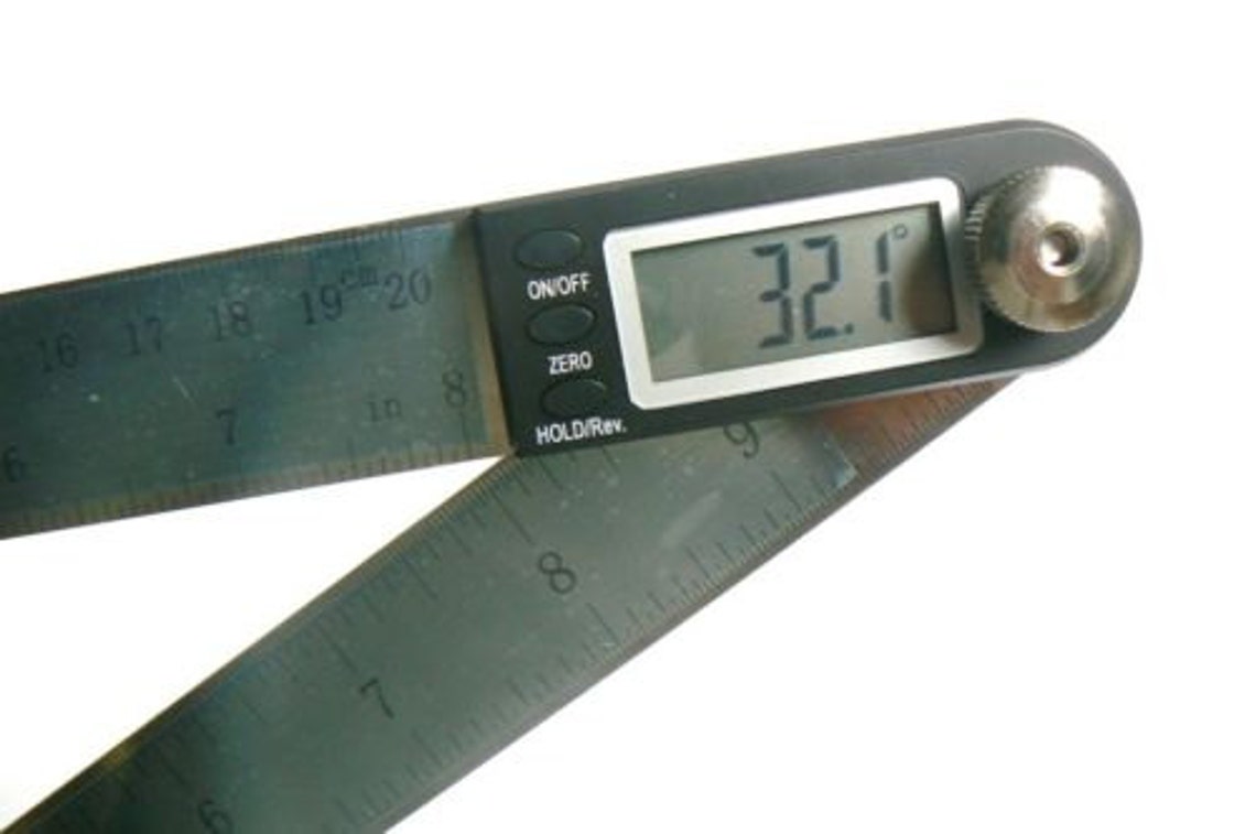 8 Digital Protractor & Rule Miter Gauge Angle Finder Etsy