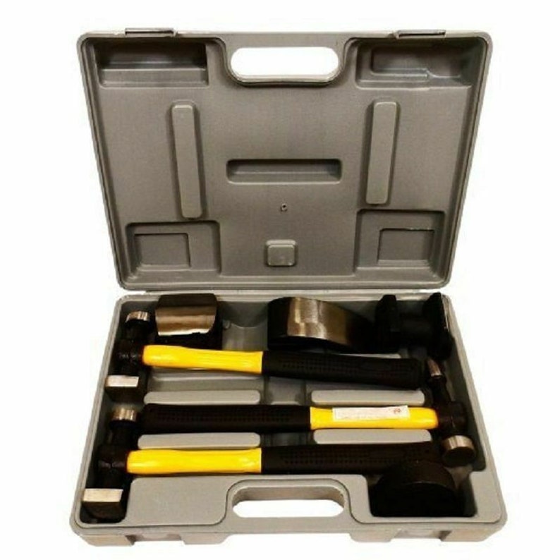 7pc Fiberglass Auto Body Repair Tools Fender Tool Kit Hammer Etsy