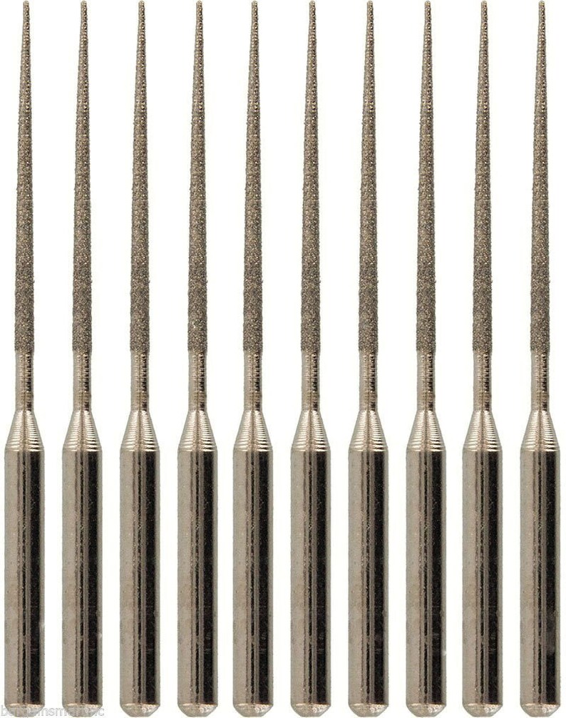 10pc Diamond Bead Reamer Bit Set Fine Tapered Tip Hobby Craft Etsy