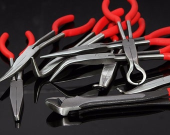 9pc Long Reach Plier 11" inch Mechanics Electricians Craft & Hobby Tool Set