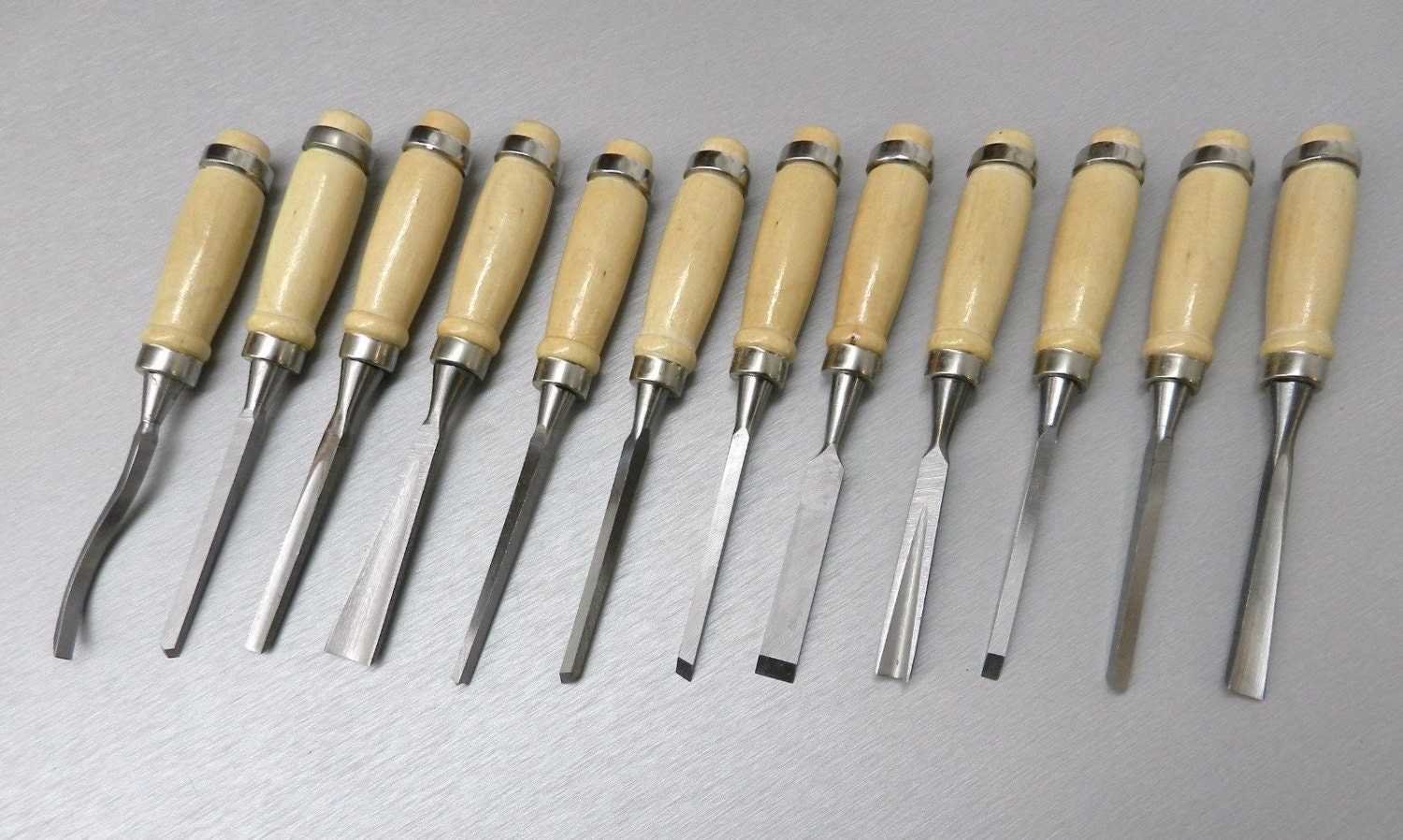 Wood Carving Set 12 Pc Chisel Set Wood Carvers Chisels Etsy