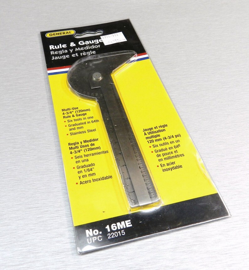 Gauge multiuse rule and gage general tool 16me measure Etsy