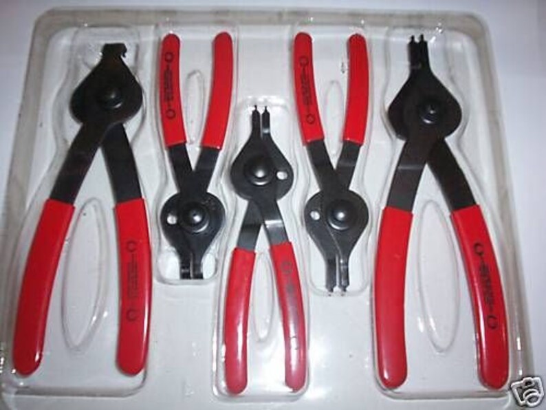 5pc snap ring plier set use on internal external rings Etsy