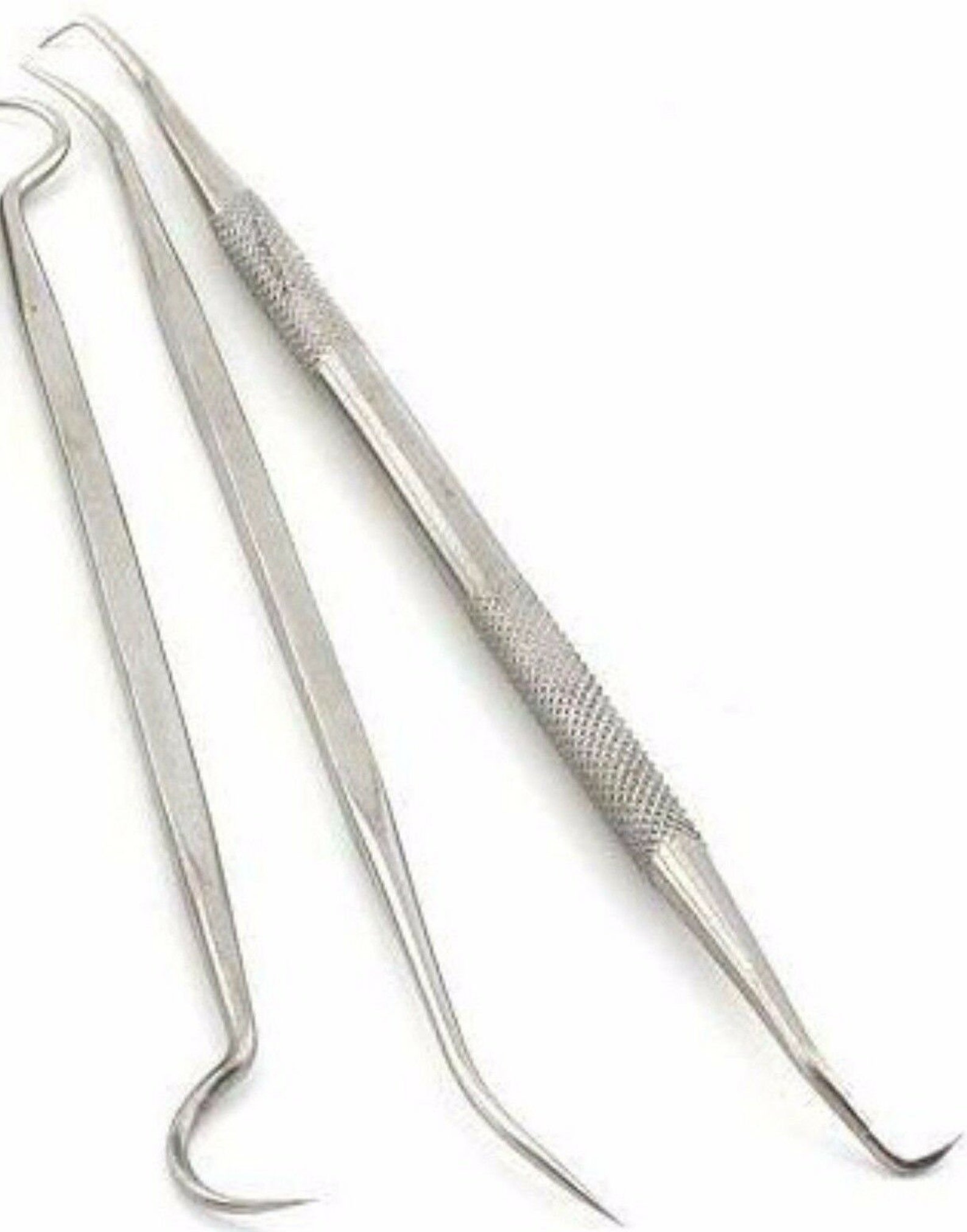 3pc assorted stainless steel dental picks double end Etsy