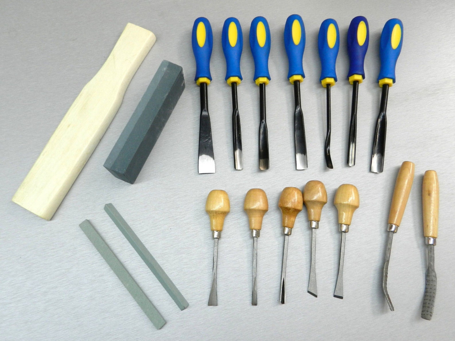 18 Pc Wood Carving Set Carvers Tools Chisels Kit Wood Work Etsy