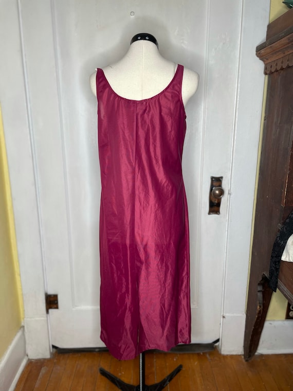 long maroon full body slip or dress by betsys thin