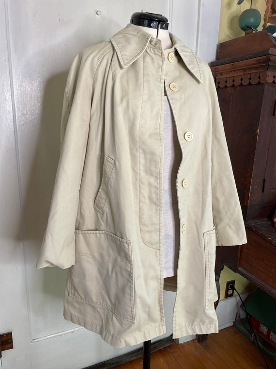 Vintage Perfect day coat cream khaki London fog - image 2