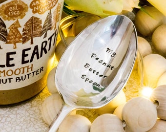 Personalised Engraved Peanut Butter Dessert Spoon