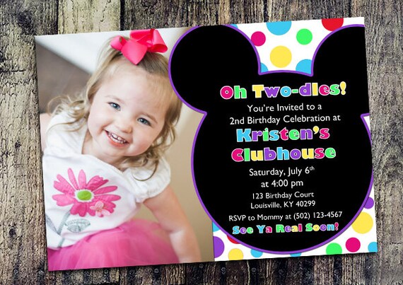 mickey mouse clubhouse personalized birthday invitation with etsy mickey mouse clubhouse personalized birthday invitations