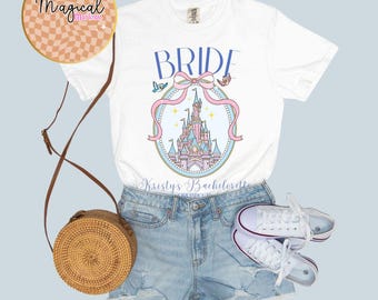 Happily Ever After Bachelorette Shirts Custom Bridal Party Shirt Disney World Girls Trip Florida Bach Weekend Comfort Colors® Shirt Castle