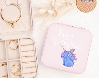 Regalo personalizzato per madrina, regalo personalizzato per proposta di matrimonio per madrina, regalo per il giorno del battesimo, portagioielli per madrina, futura madrina, fata madrina