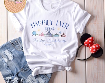Happily Ever After Bachelorette Shirts Custom Bridal Party Shirt Disney World Girls Trip Florida Bach Weekend Comfort Colors® Shirt