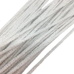 10 Silver 9mm Chunky Tinsel Extra Long 50cm Pipe Cleaners