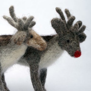 Weihnachtsmann und Rentier Nadelfilzset - Angebot