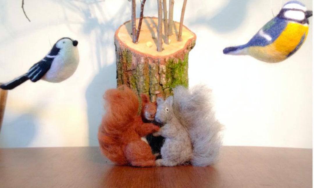 Needle Felting Squirrel Kit Challenging Kit for Those With Etsy