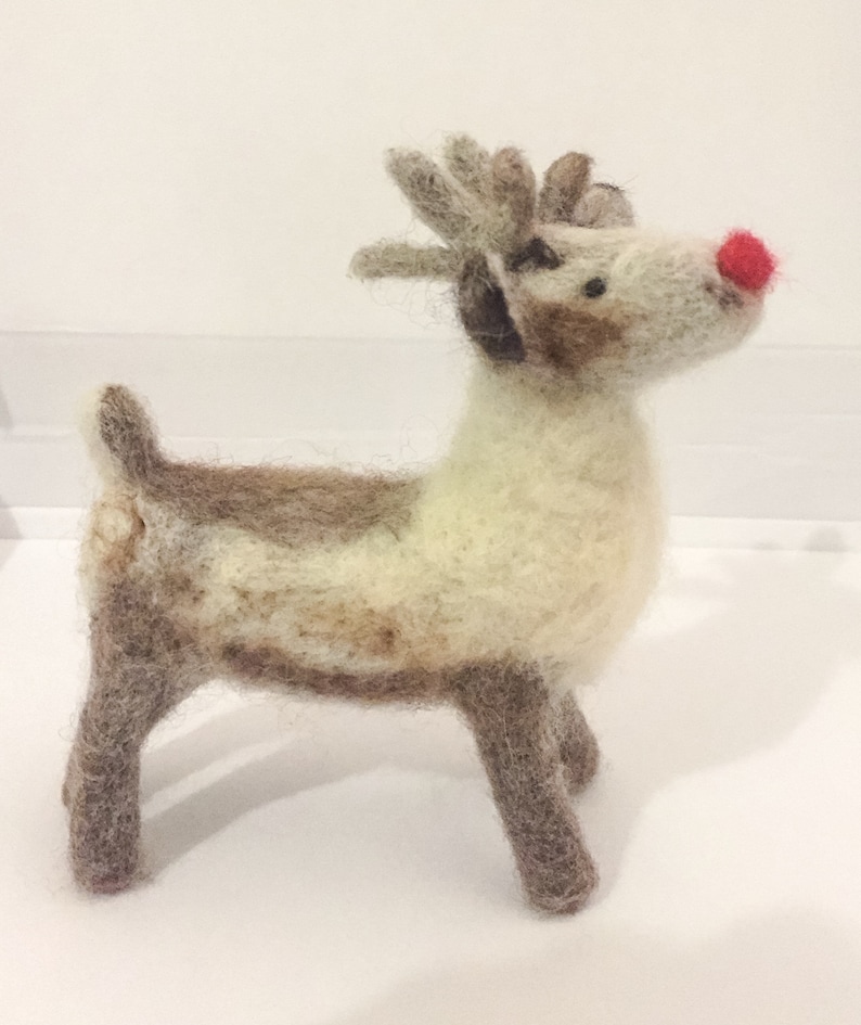 Needle felted Reindeer