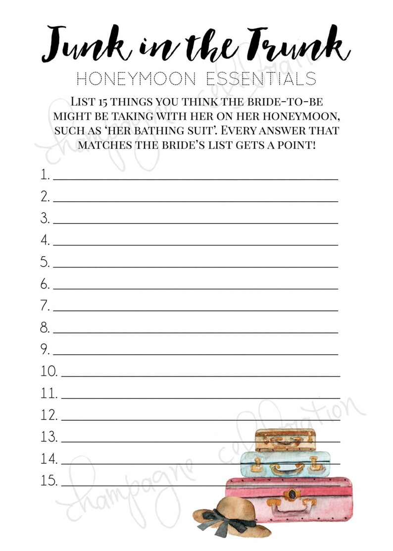 bridal-shower-game-travel-theme-junk-in-the-trunk-wedding-etsy