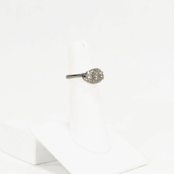 Glamorous Vintage Diamond Cocktail Ring - image 3