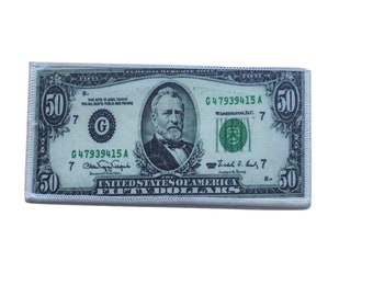 Fifty Dollar Bill Iron On Patch Fifty Dollar Bill Iron On Patch