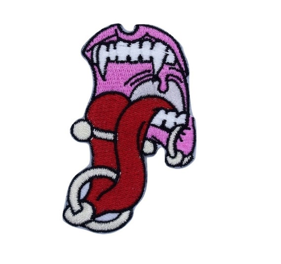 Pierced Vampire Iron on Patch