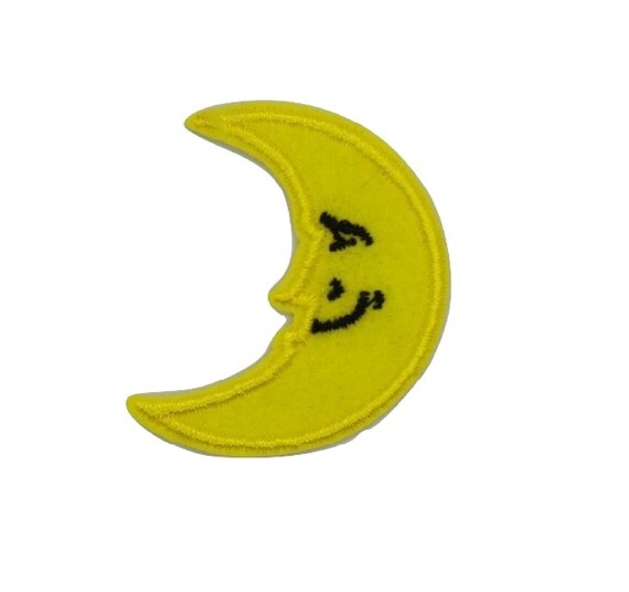 Crescent Moon Iron on Patch