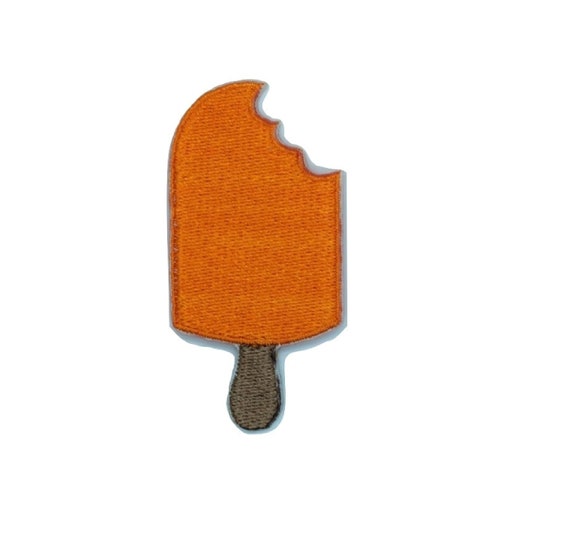 Orange Ice Lolly Iron on Patch