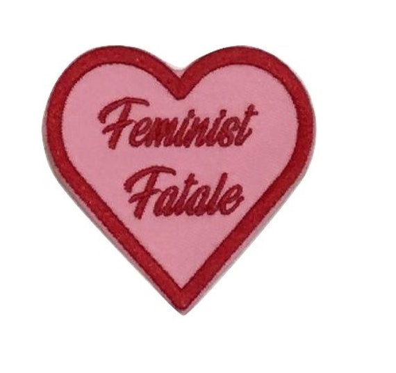 Feminist Fatale Heart Iron on Patch