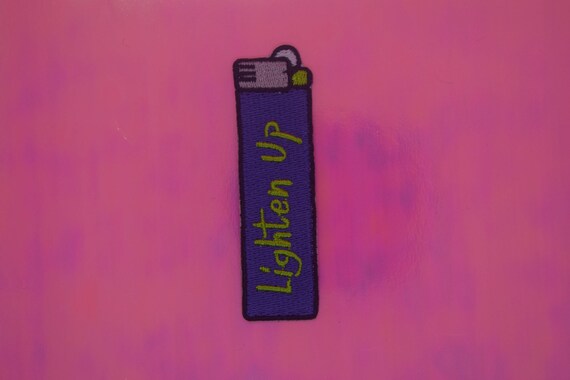 Lighten Up Lighter Iron on Patch