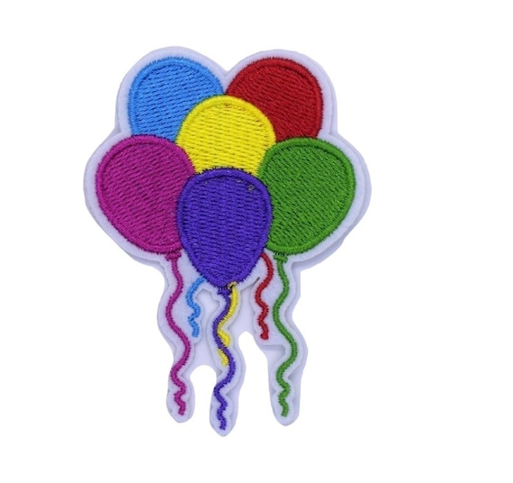 Colourful Balloons Iron on Patch