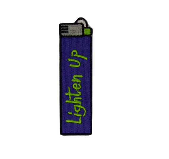 Lighten Up Lighter Iron on Patch