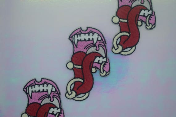 Pierced Vampire Iron on Patch