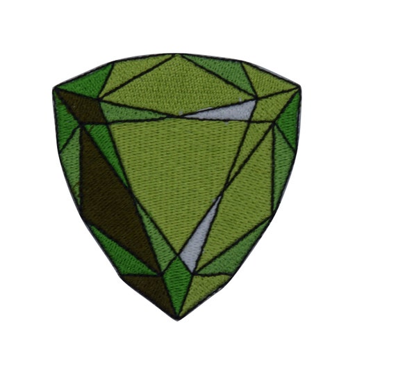 Emerald Gemstone Iron on Patch