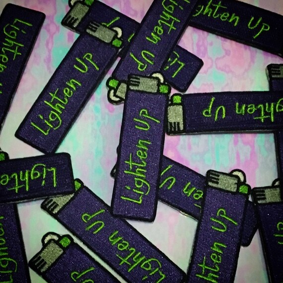 Lighten Up Lighter Iron on Patch