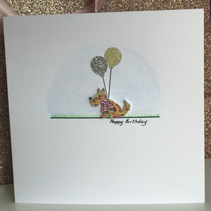 Carte d'anniversaire pour chien - carte d'anniversaire faite main - carte pour amoureux des chiens - carte d'anniversaire générale - carte du chien